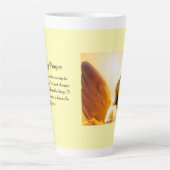 Angel Serenity Prayer Yellow Gold Orange Latte Mug Mok (Voorkant)