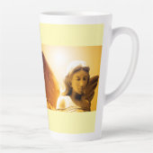 Angel Serenity Prayer Yellow Gold Orange Latte Mug Mok (Rechts)