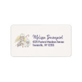 Angel Shepherd met Lambs Pastoral Etiket (Voorkant)