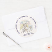 Angel Shepherd met Lambs Pastoral Kitchen Ronde Sticker (Envelop)