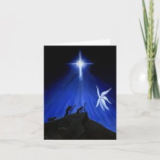 Angel & Shepherds Christmas Card Feestdagen Kaart