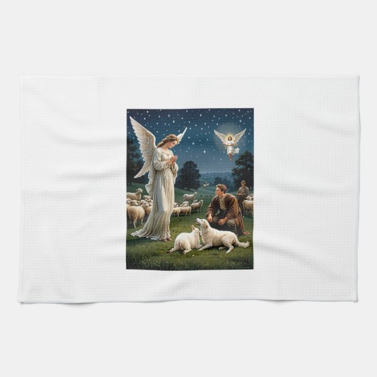 Angel & Shepherds theedoek (Horizontaal)