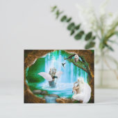 Angel Shower Briefkaart (Staand voorkant)