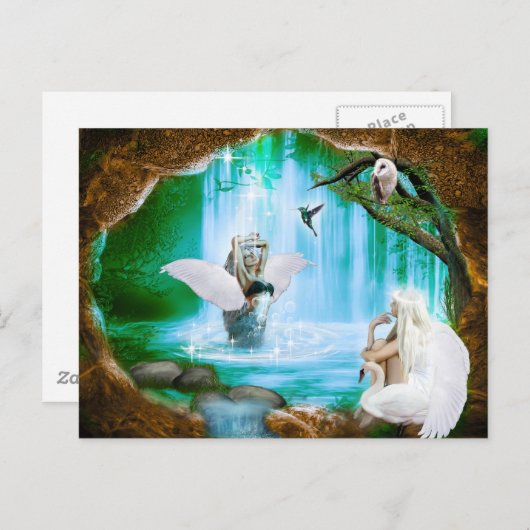 Angel Shower Briefkaart (Voorkant / Achterkant)