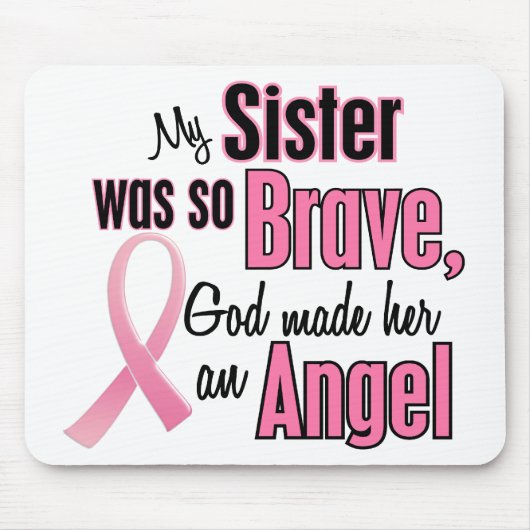Angel SISTER Breast Cancer T-Shirts en Apparel Muismat (Voorkant)