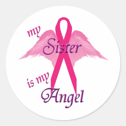 Angel Sister Ronde Sticker (Voorkant)