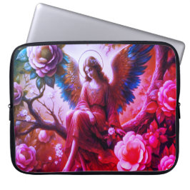 Angel Sitting in the Tree Electronics Bag Laptop Sleeve