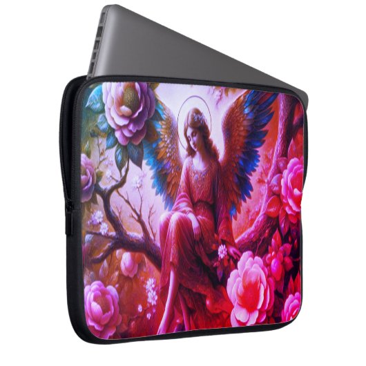 Angel Sitting in the Tree Electronics Bag Laptop Sleeve (Voorkant Rechts)