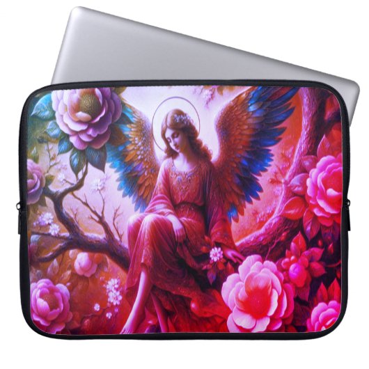 Angel Sitting in the Tree Electronics Bag Laptop Sleeve (Voorkant)
