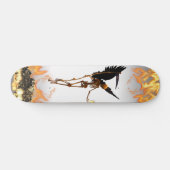 Angel Skeleton Demon Wings Flames Persoonlijk Skateboard (Horizontaal)