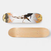 Angel Skeleton Demon Wings Flames Persoonlijk Skateboard (Horizontaal)