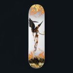 Angel Skeleton Demon Wings Flames Persoonlijk Skateboard<br><div class="desc">Dit ontwerp kan worden gepersonaliseerd door de aanpassingsoptie te kiezen om tekst toe te voegen of andere veranderingen aan te brengen. Als dit product de optie heeft om het ontwerp naar een ander object over te brengen, moet u het ontwerp zo nodig aanpassen. Neem contact met me op colorflowcreations@gmail.com als...</div>