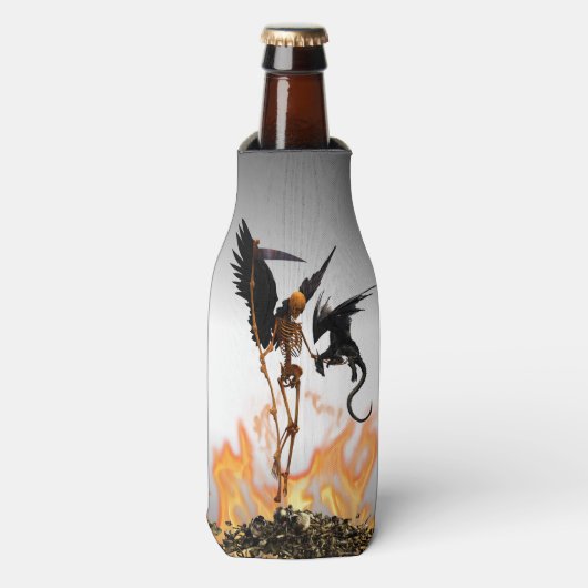 Angel Skeleton Grim Reaper Dragon Flesjeskoeler (Fles Voorkant)