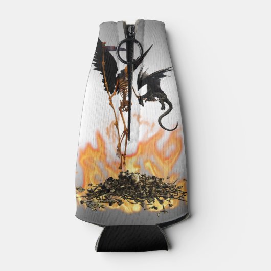 Angel Skeleton Grim Reaper Dragon Flesjeskoeler (Achterkant)