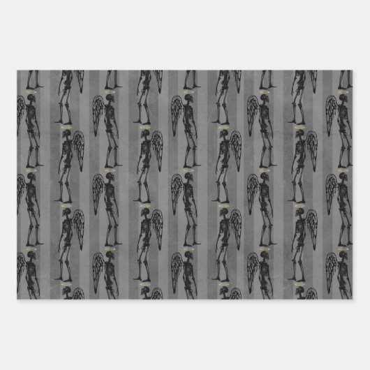 Angel Skeletons Kerst inpakpapier (Voorkant 2)