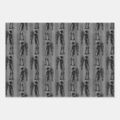 Angel Skeletons Kerst inpakpapier (Voorkant)