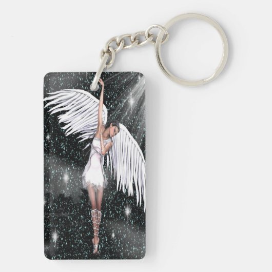 Angel Sleutelhanger Full Body Dark Sky (achterkant)