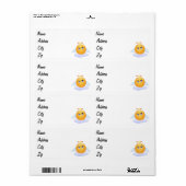 Angel smiley etiket (Full Sheet)