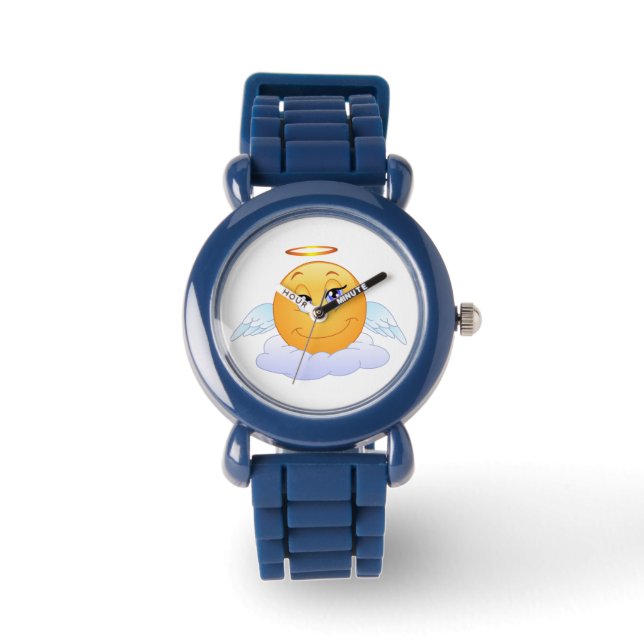Angel smiley horloge (Voorkant)