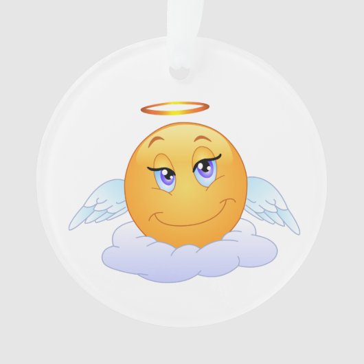 Angel smiley ornament (voorkant)