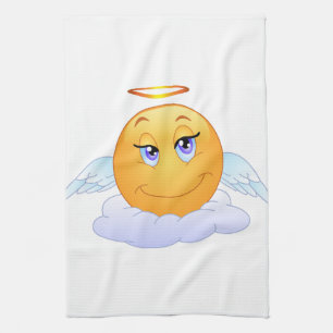 Angel smiley theedoek