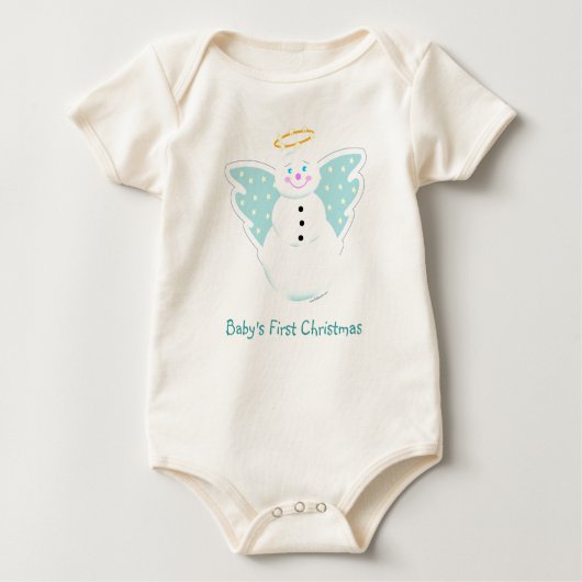 Angel Snowman, 1 kerst Romper (Voorkant)