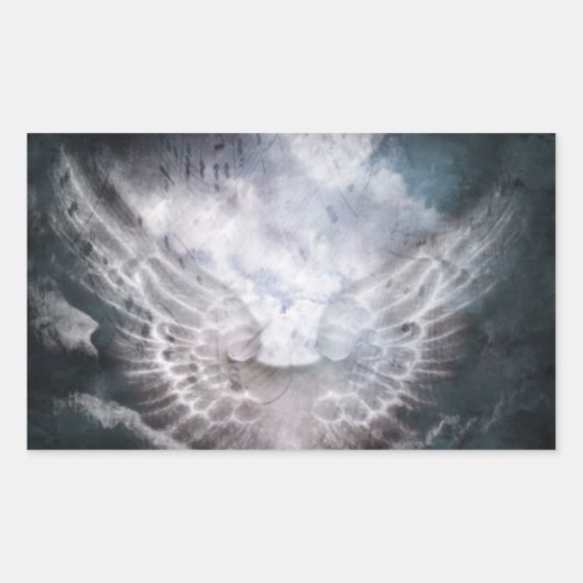 Angel Song Rechthoekige Sticker (Voorkant)