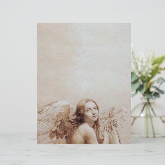 ANGEL SPEELT LYRA OVER DE CLOUDS (Staand voorkant)