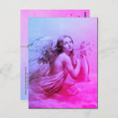 ANGEL SPEELT LYRA OVER DE CLOUDS BRIEFKAART (Voorkant / Achterkant)