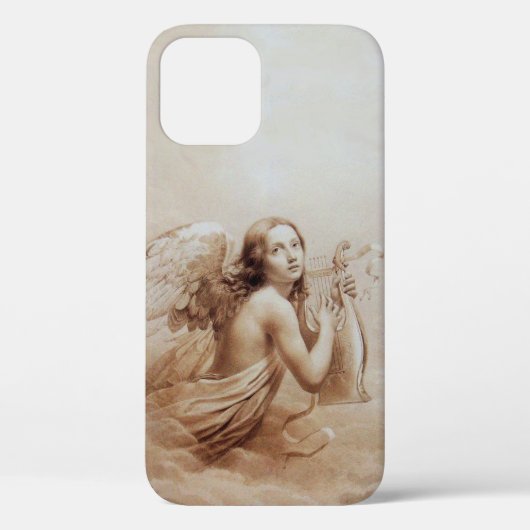 ANGEL SPEELT LYRA OVER DE CLOUDS brown Case-Mate iPhone Case (Achterkant)