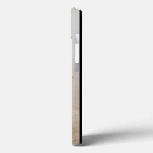 ANGEL SPEELT LYRA OVER DE CLOUDS brown monogram Case-Mate iPhone Case (Achterkant / Links)