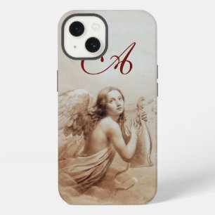 ANGEL SPEELT LYRA OVER DE CLOUDS brown monogram iPhone 13 Hoesje