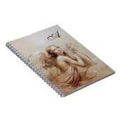 ANGEL SPEELT LYRA OVER DE CLOUDS Brown Notitieboek (Rechterzijde)