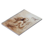 ANGEL SPEELT LYRA OVER DE CLOUDS Brown Notitieboek (Linkerzijde)