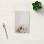 ANGEL SPEELT LYRA OVER DE CLOUDS Brown Sepia Post-it® Notes (Kantoor)
