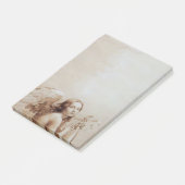 ANGEL SPEELT LYRA OVER DE CLOUDS Brown Sepia Post-it® Notes (Schuin)