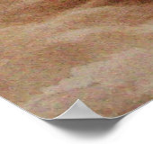 ANGEL SPEELT LYRA OVER DE CLOUDS Brown Sepia Poster (Hoek)