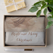 ANGEL SPEELT LYRA OVER DE CLOUDS brown sepia Tissuepapier (Geschenk)