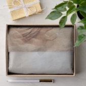 ANGEL SPEELT LYRA OVER DE CLOUDS brown sepia Tissuepapier (Geschenk)