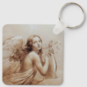 ANGEL SPEELT LYRA OVER DE CLOUDS brown Sleutelhanger (Achterkant)