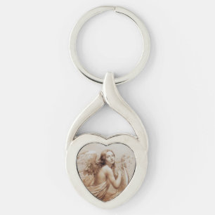 ANGEL SPEELT LYRA OVER DE CLOUDS brown Sleutelhanger