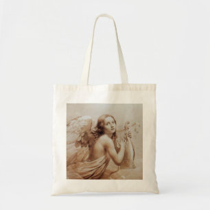 ANGEL SPEELT LYRA OVER DE CLOUDS brown Tote Bag