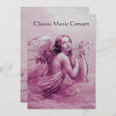 ANGEL SPEELT LYRA OVER DE CLOUDS, champagne Kaart (Voorkant / Achterkant)