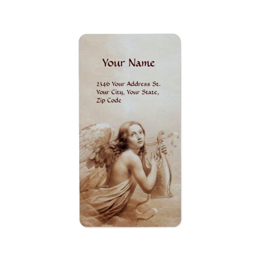 ANGEL SPEELT LYRA OVER DE CLOUDS ETIKET (Voorkant)