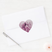 ANGEL SPEELT LYRA OVER DE CLOUDS, hart Sticker (Envelop)
