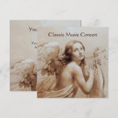 ANGEL SPEELT LYRA OVER DE CLOUDS,Monogram Gold Kaart (Voorkant / Achterkant)