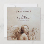 ANGEL SPEELT LYRA OVER DE CLOUDS,Monogram Gold Kaart (Achterkant)