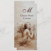 ANGEL SPEELT LYRA OVER DE CLOUDS, Monogram Gold Kaart (Voorkant / Achterkant)