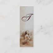 ANGEL SPEELT LYRA OVER DE CLOUDS Monogram Gold Mini Visitekaartje (Achterkant)