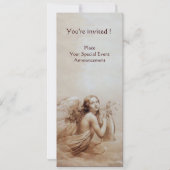 ANGEL SPEELT LYRA OVER DE CLOUDS, Monogram Zilver Kaart (Achterkant)